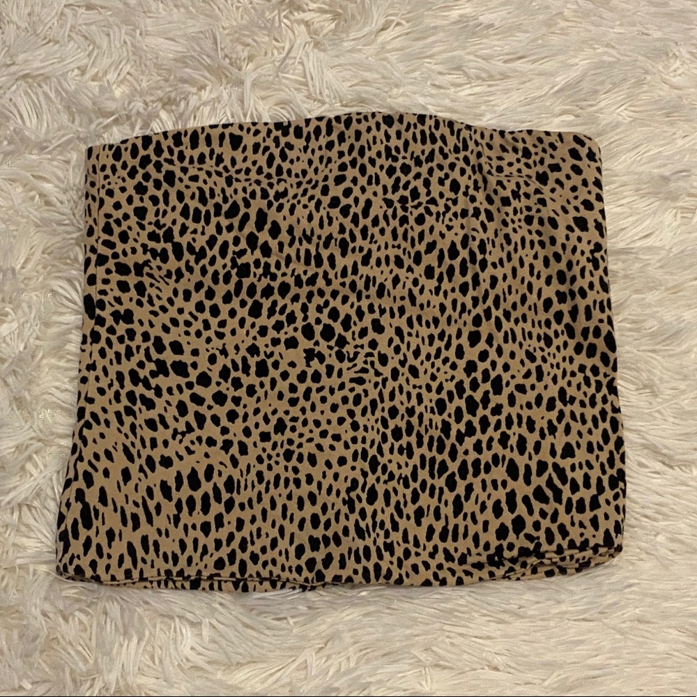 Brandy Melville leopard tube top